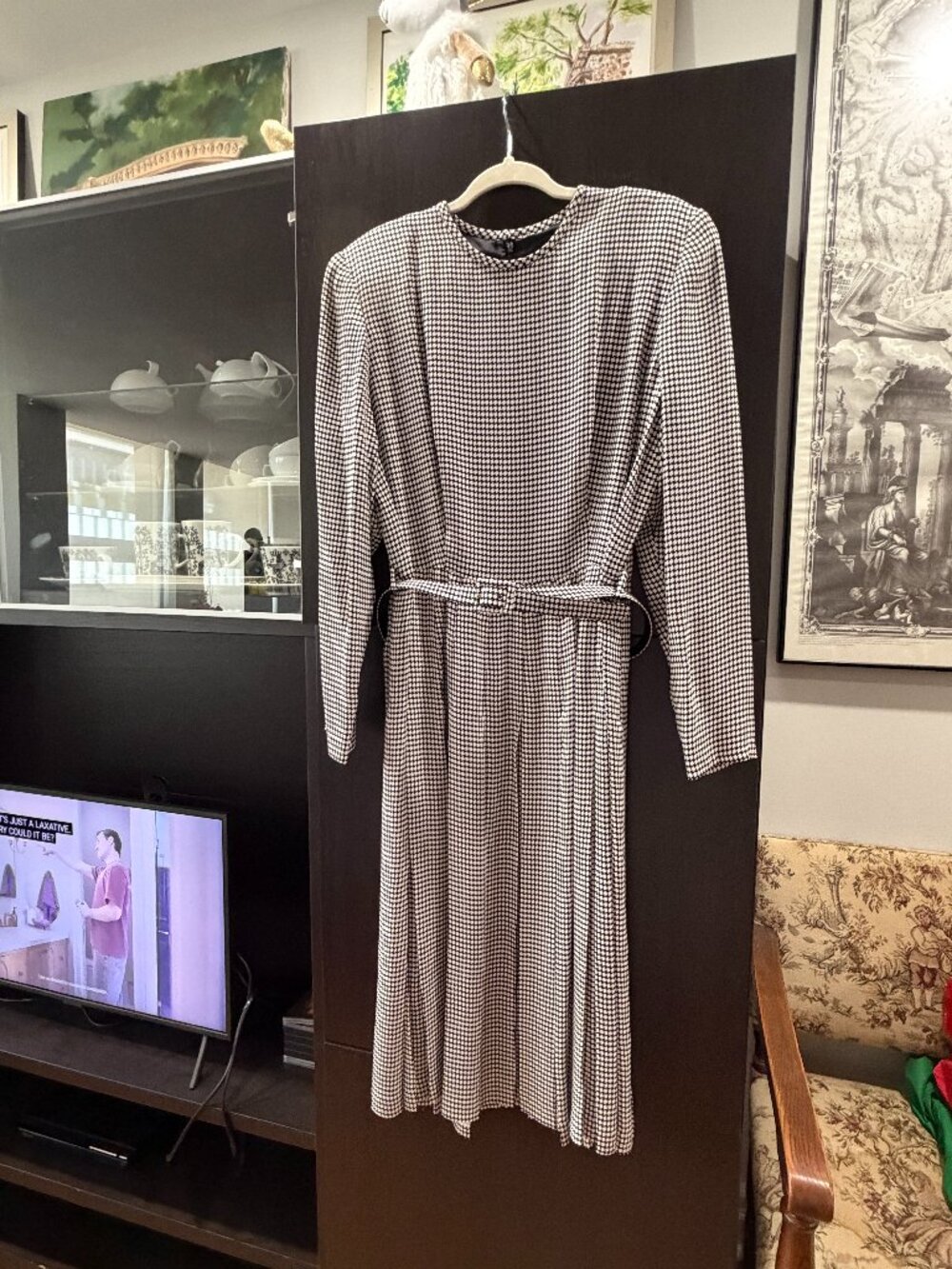 DAVID HAYES SILK FORMAL DRESS